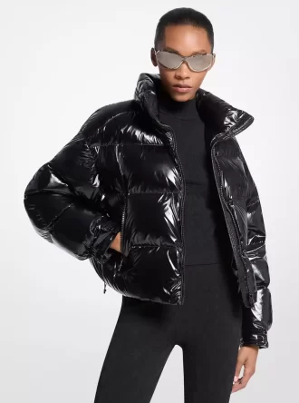 Nylon Ciré Steppjacke