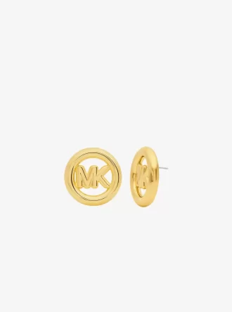 Ohrstecker mit großem Logo-Anhänger