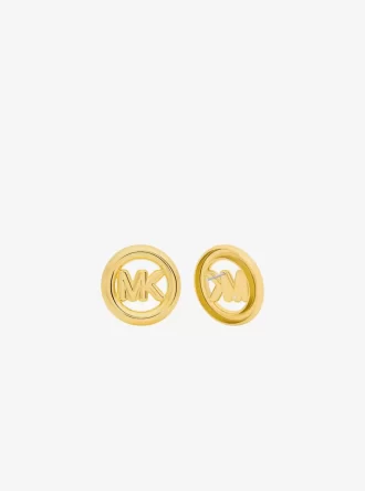 Ohrstecker mit großem Logo-Anhänger