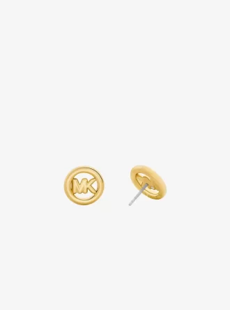 Ohrstecker mit kleinem Logo-Anhänger