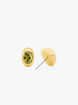 Ohrstecker mit ovalem Stein