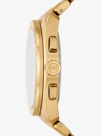 Oversized Accelerator 2.0 Goldfarbene Uhr