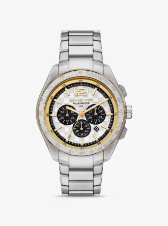 Oversized Accelerator 2.0 Silberfarbene Uhr