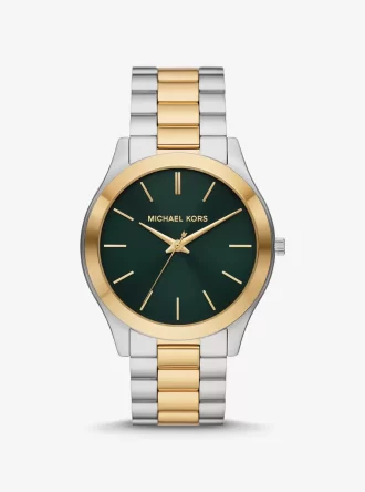 Oversized Slim Runway Zweifarbige Uhr
