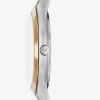 Oversized Slim Runway Zweifarbige Uhr