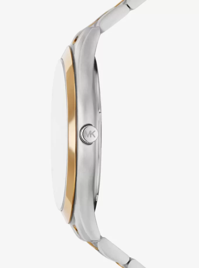 Oversized Slim Runway Zweifarbige Uhr