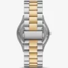 Oversized Slim Runway Zweifarbige Uhr