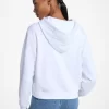Paillettenbesetzter Hoodie aus Baumwollmischgewebe