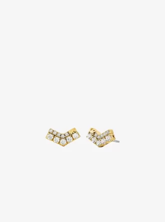 Pavé Chevron Ohrstecker