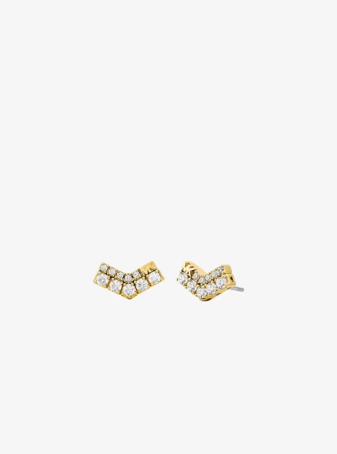 Pavé Chevron Ohrstecker Pavé Chevron Ohrstecker