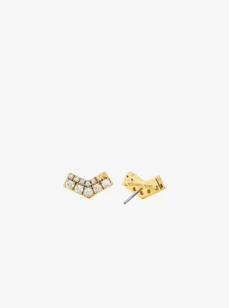 Pavé Chevron Ohrstecker