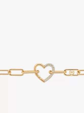 Pavé-Herz-Panzerarmband
