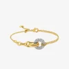 Pavé-ineinandergreifendes Creolenarmband