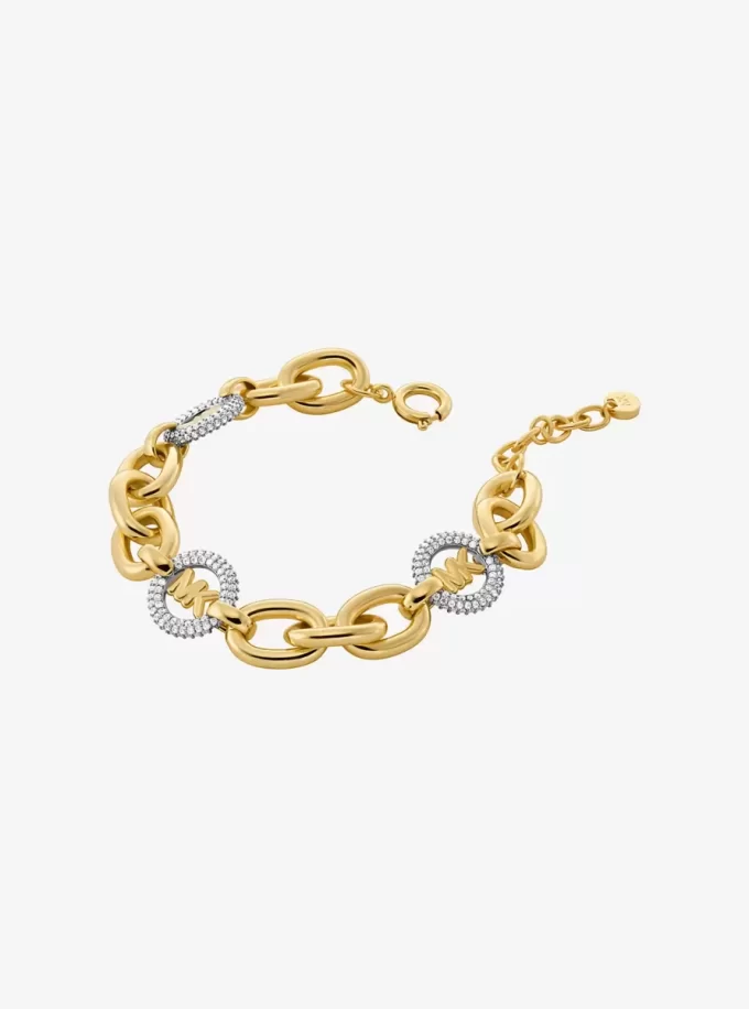 Pavé-Logo-Charm-Kettenarmband