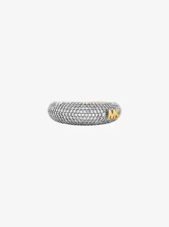 Pavé-Zweifarbiger Kuppelring
