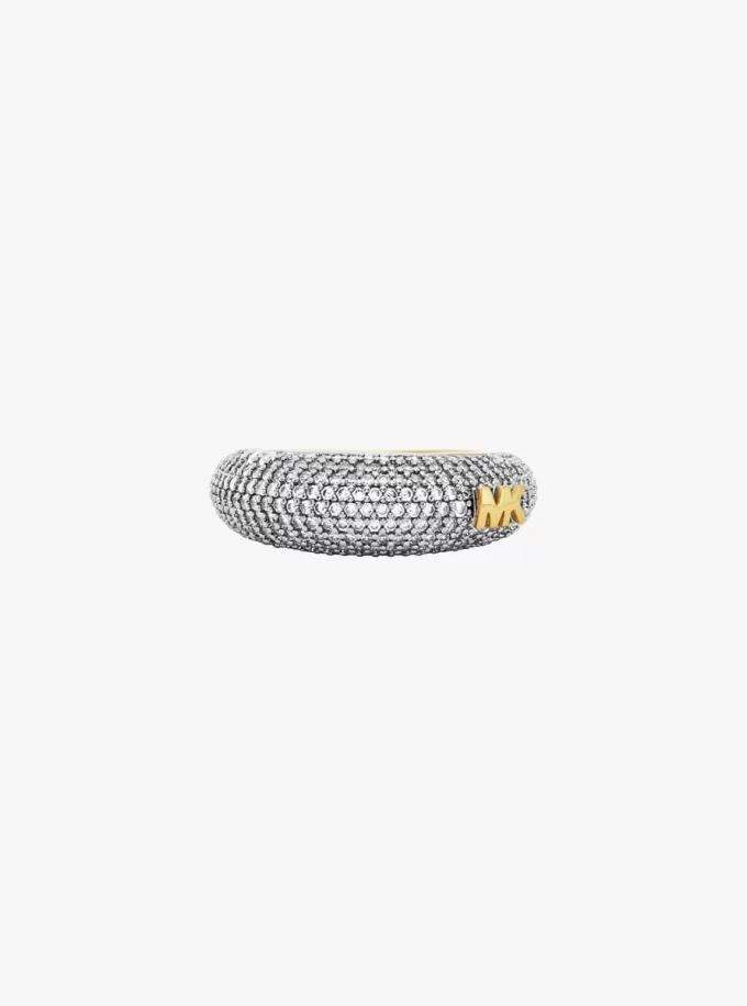 Pavé-Zweifarbiger Kuppelring Pavé-Zweifarbiger Kuppelring