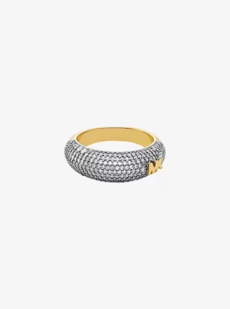 Pavé-Zweifarbiger Kuppelring