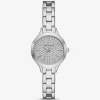 Petite Aspyn Pavé Silberfarbene Uhr Petite Aspyn Pavé Silberfarbene Uhr
