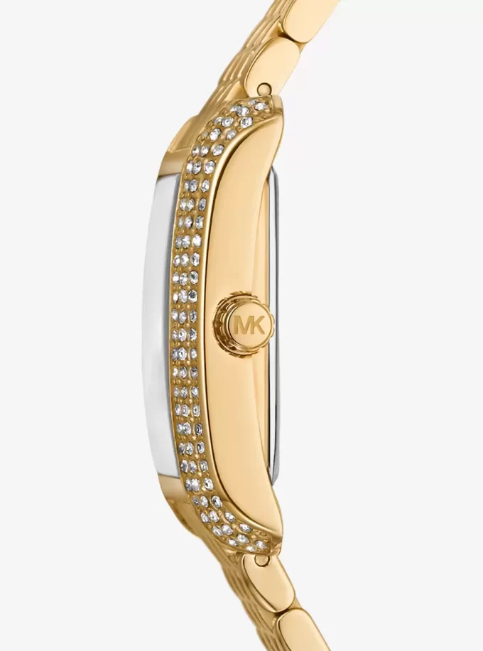 Petite Emery Pavé Gold-Tone Uhr Petite Emery Pavé Gold-Tone Uhr