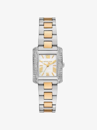 Petite Emery Pavé Zweifarbige Uhr