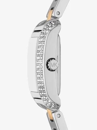 Petite Emery Pavé Zweifarbige Uhr