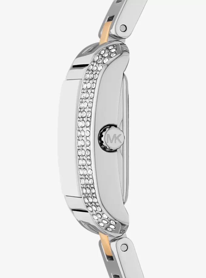 Petite Emery Pavé Zweifarbige Uhr