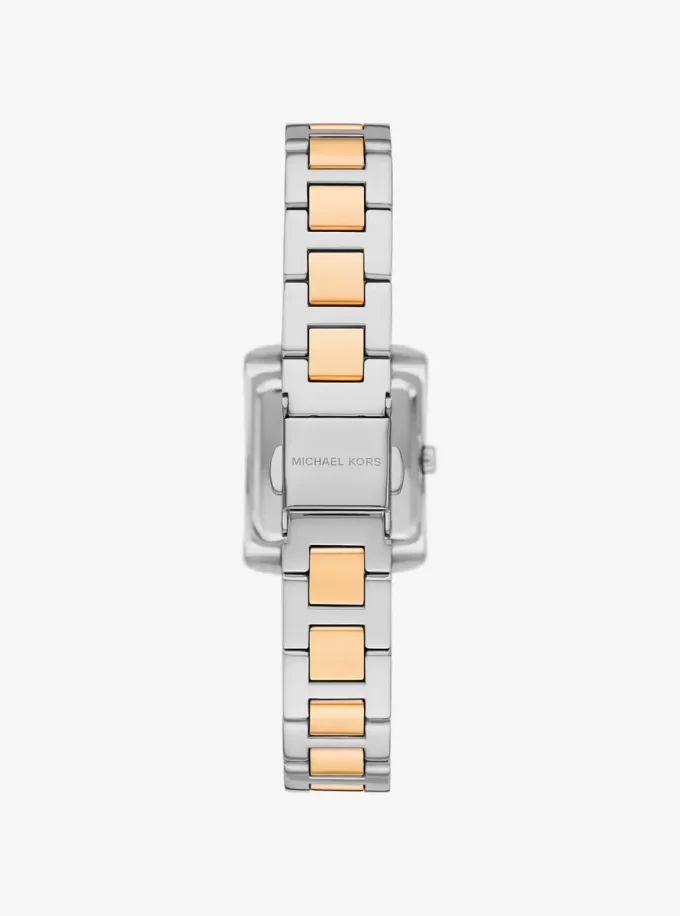 Petite Emery Pavé Zweifarbige Uhr