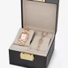 Petite Emery Roségoldfarbenes Uhren- und Schmuck-Geschenkset