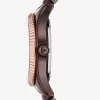 Petite Lexington Pavé-Armbanduhr im Espresso-Ton Petite Lexington Pavé-Armbanduhr im Espresso-Ton