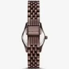 Petite Lexington Pavé-Armbanduhr im Espresso-Ton Petite Lexington Pavé-Armbanduhr im Espresso-Ton