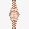 Petite Lexington Pavé-Armbanduhr in Roségold