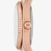 Petite Lexington Pavé-Armbanduhr in Roségold
