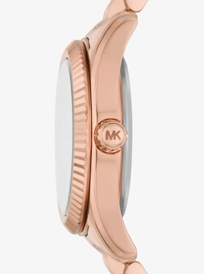Petite Lexington Pavé-Armbanduhr in Roségold