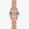 Petite Lexington Pavé-Armbanduhr in Roségold