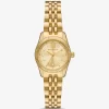 Petite Lexington Pavé goldfarbene Uhr Petite Lexington Pavé goldfarbene Uhr
