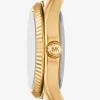 Petite Lexington Pavé goldfarbene Uhr Petite Lexington Pavé goldfarbene Uhr