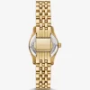Petite Lexington Pavé goldfarbene Uhr Petite Lexington Pavé goldfarbene Uhr