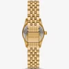 Petite Lexington Pavé goldfarbene Uhr Petite Lexington Pavé goldfarbene Uhr