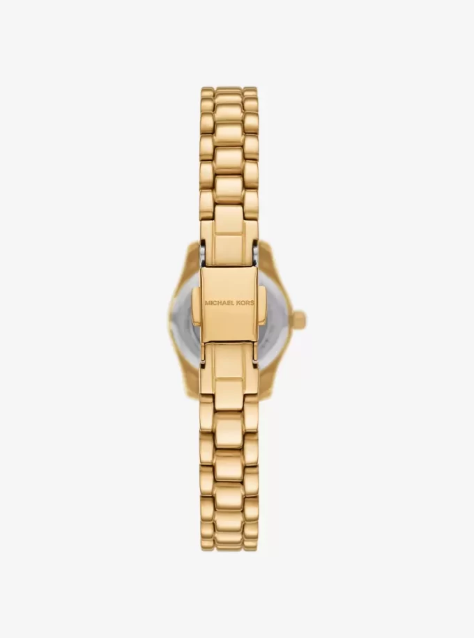 Petite Lexington Pavé Goldfarbenes Uhren- und Schmuckset Petite Lexington Pavé Goldfarbenes Uhren- und Schmuckset