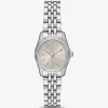 Petite Lexington Pavé Silberfarbene Uhr