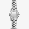 Petite Lexington Pavé Silberfarbene Uhr