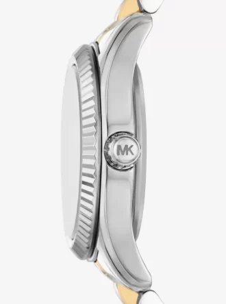 Petite Lexington Pavé Two-Tone-Armbanduhr