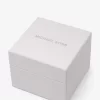 Petite Monroe Uhrenarmband-Set aus silberfarbenem und krokodilgeprägtem Leder Petite Monroe Uhrenarmband-Set aus silberfarbenem und krokodilgeprägtem Leder