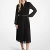 Plissiertes Georgette-Hemdkleid
