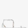 Polly Metallic Python geprägte Ledersandale Polly Metallic Python geprägte Ledersandale