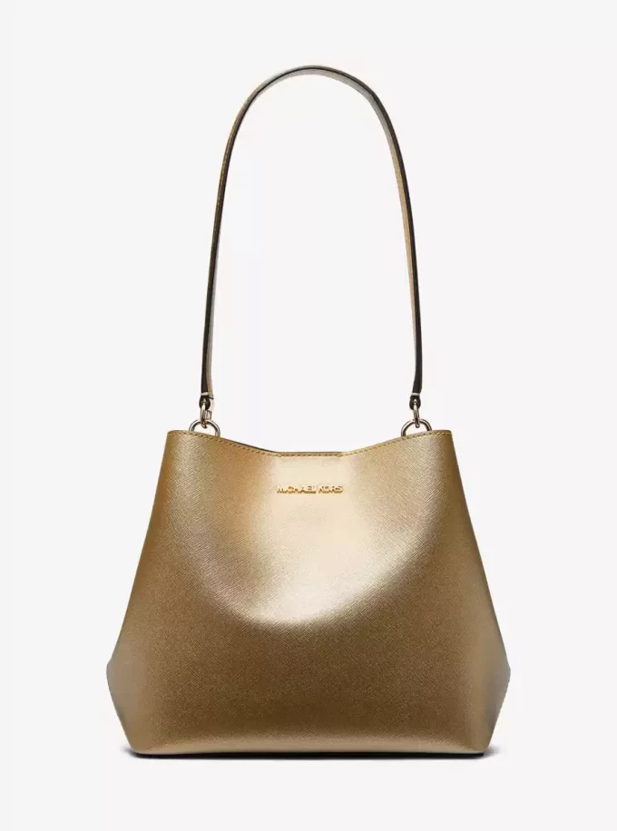 Pratt Medium Metallic Schultertasche Pratt Medium Metallic Schultertasche