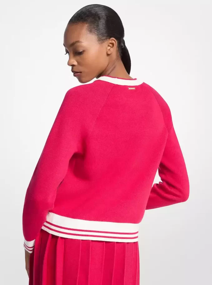 Pullover aus Baumwollmischgewebe mit Logo Pullover aus Baumwollmischgewebe mit Logo