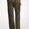 Pyjamahose aus Satin mit Paisley-Muster Pyjamahose aus Satin mit Paisley-Muster