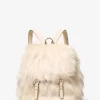 Quinn Rucksack aus Kunstfell (mittelgroß)