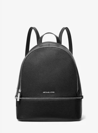 Rhea Rucksack aus genarbtem Leder, mittelgroß